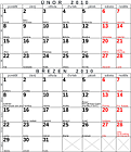 Dvouměsíční kalendář