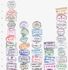 Kalendář z razítek