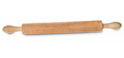 Kalendář na kuchyňském válečku