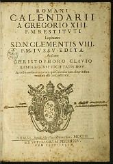 ROMANI CALENDARII A GREGORIO XIII. P.M. RESTITUTI Explicatio - titul