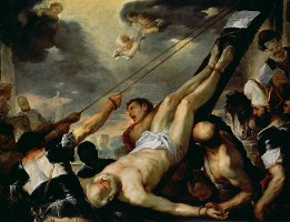 Luca Giordano 1660: Ukřižování sv. Petra